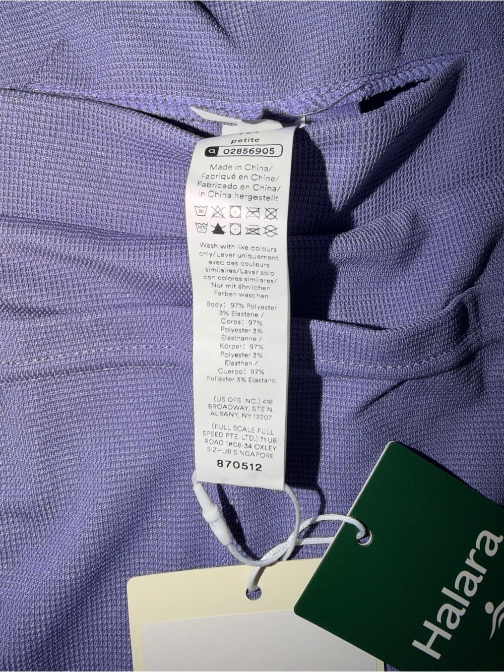 NWT Halara M Petite Mellow Purple Waffle Wide Leg Overalls Jumpsuit - Picture 8 of 10
